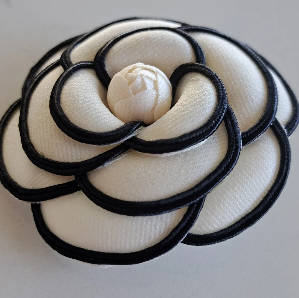 Chanel Style Camelia Hair Clip & Brooch - Picture 6 of 6